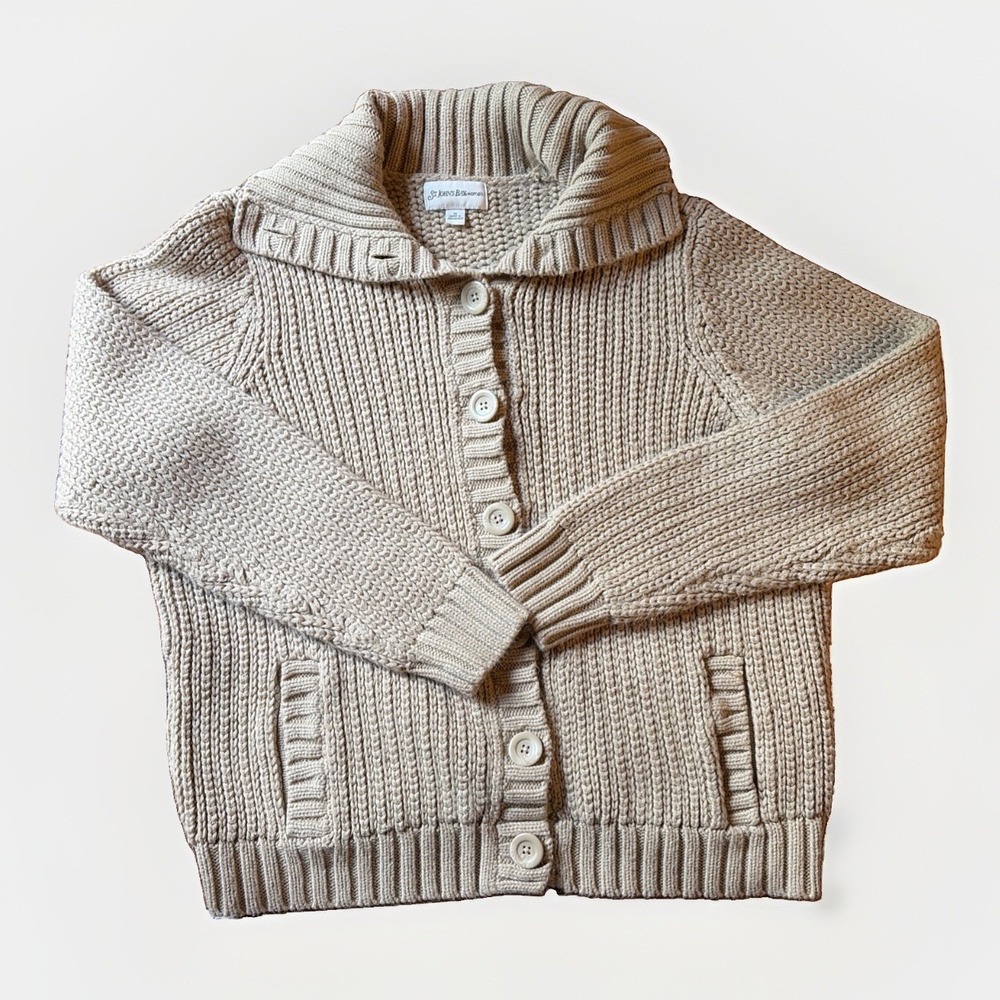 Women's 1X St John's Bay Chunky Knit Cabincore Cozy Button Down Cardigan